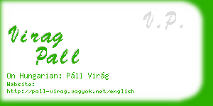 virag pall business card